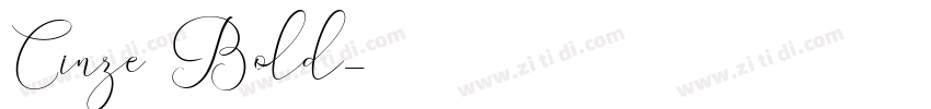 Cinze1 Bold字体转换